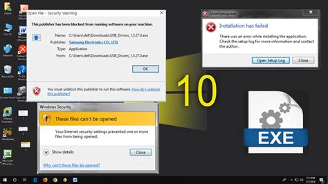 exe windows 10.